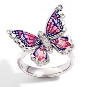 טבעות זהב: Butterfly Ring RN 108